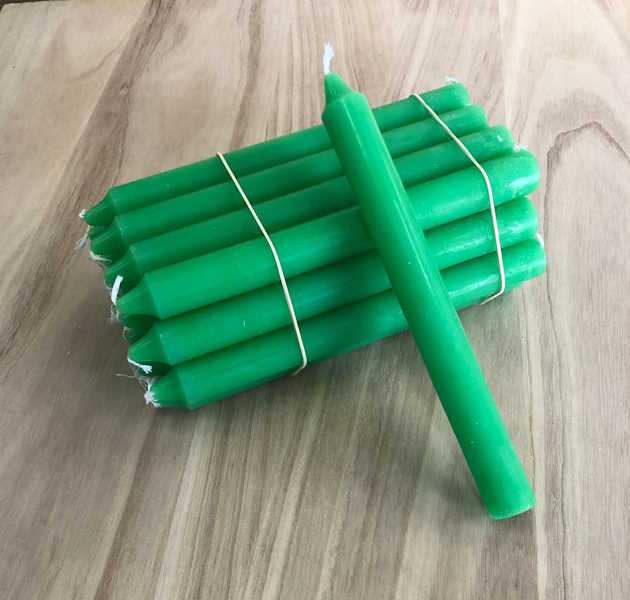 Vela bujía verde claro